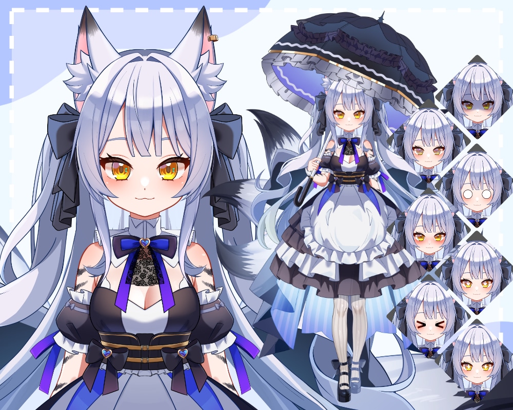 高可動域！Vtuberモデルを制作いたします フルデザイン+Live2Dモデリング込みの一括制作OK✨️ イメージ5