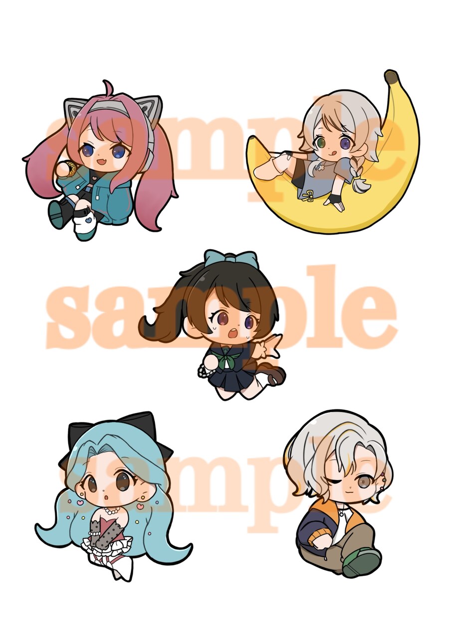 ミニキャラ描きます 可愛くてポップなミニキャラです！ イメージ1