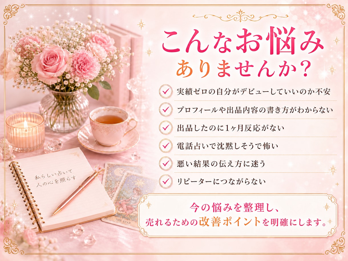 目指せ稼げる占い師！ゼロから丁寧にサポートします 未経験者・初心者も安心！具体的なノウハウや秘訣をお伝え！ イメージ2
