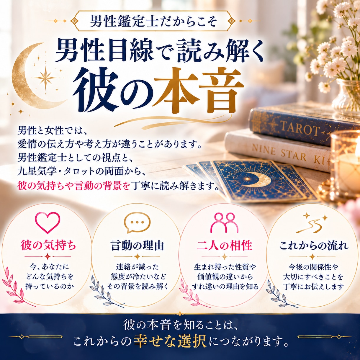 好きだけど別れる？彼の本音を鑑定します 彼の気持ちとすれ違いを読み解き、後悔しない選択へ イメージ4