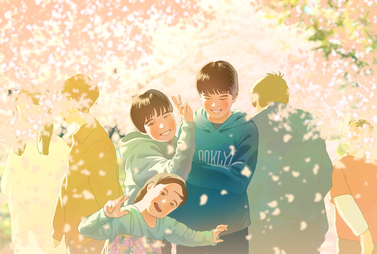 提供して頂いた写真を元に絵を描きます 身近な人へ感謝の気持ちを、暖かいイラストで伝えませんか。 イメージ1