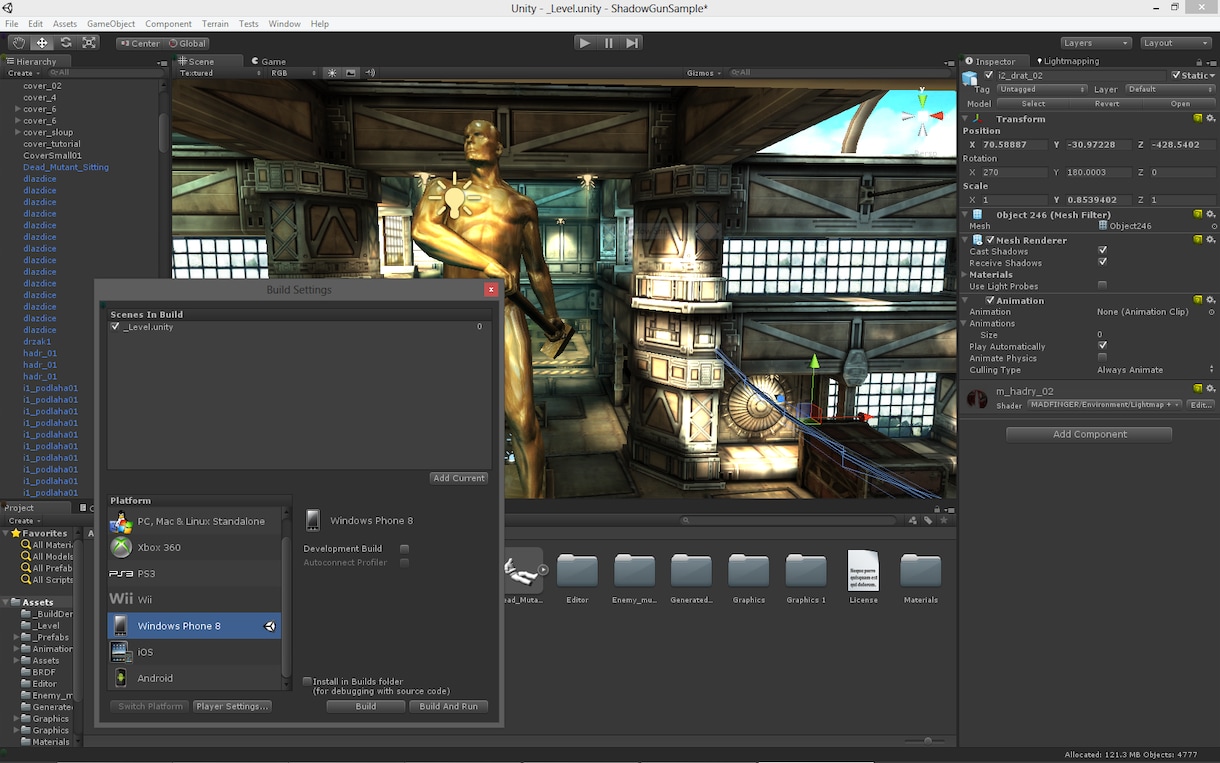 Unityモデル作成します。 イメージ1