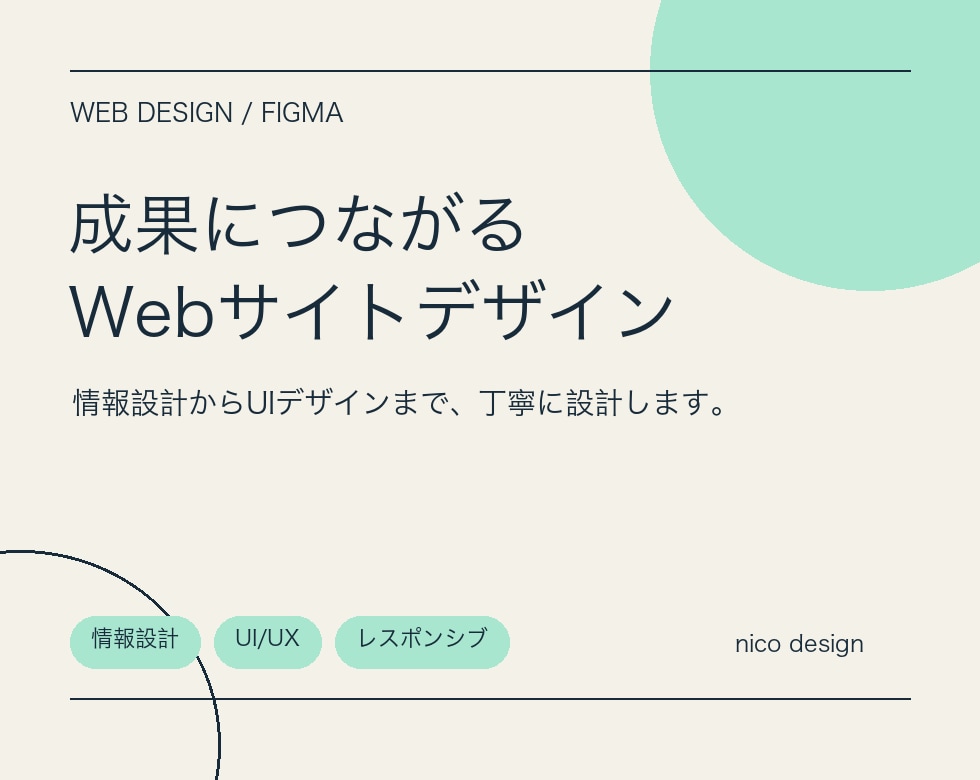 目的に合うWebサイトを丁寧にデザインします 情報設計からUIデザインまで丁寧に対応します イメージ2
