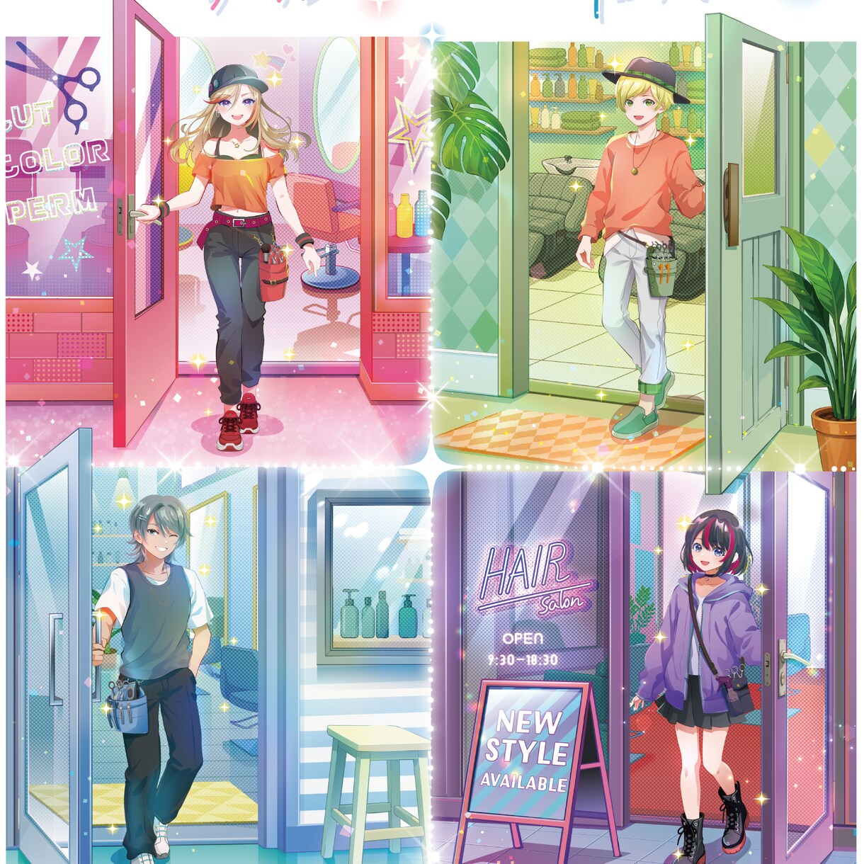 Vチューバー活動に使えるイラスト制作します 現役大手企業デザイナーがプロの一枚をお届けします イメージ3