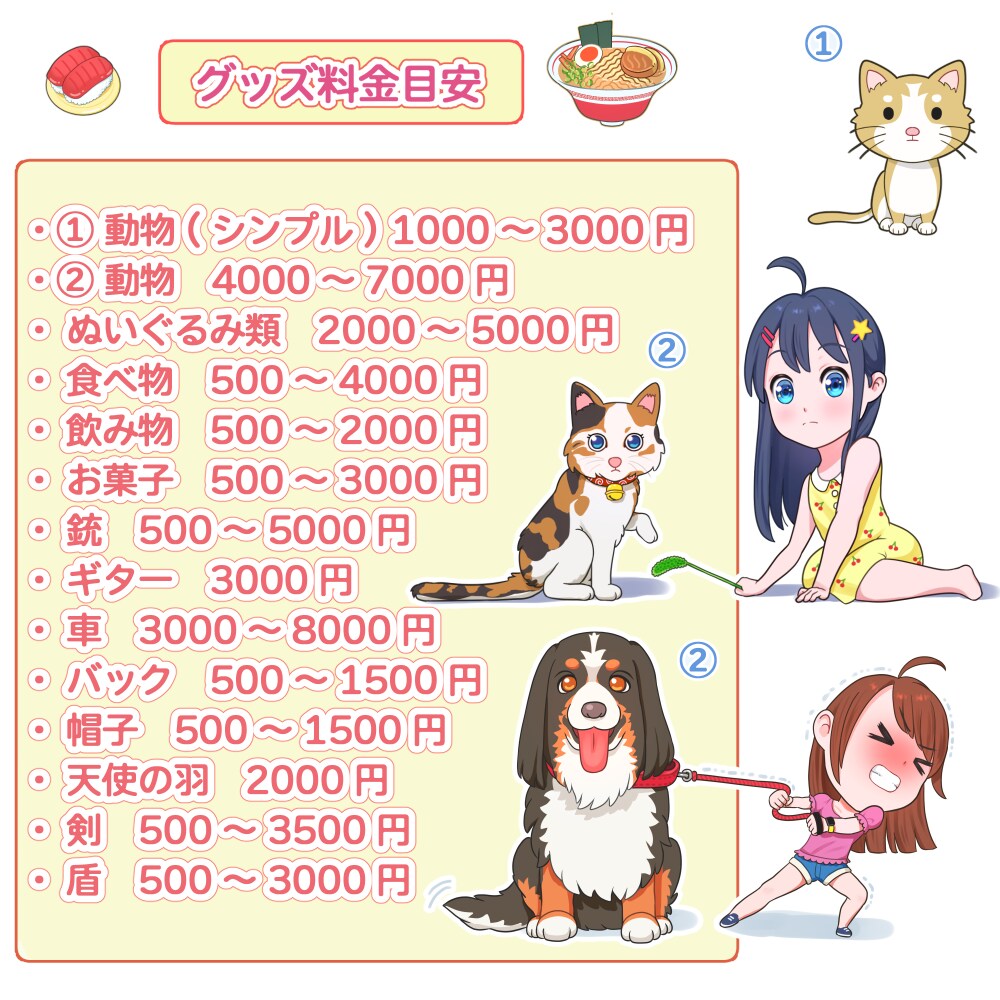 ２～４頭身キャラ選べます 男性キャラもＯＫ！丁寧にお作りします！ イメージ7