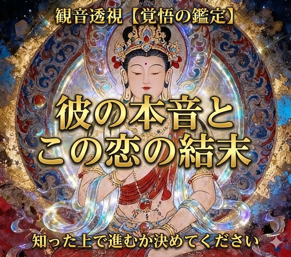 不安も彼の本音も、観音千里眼で恋の流れを動かします 音信不通・片思い・連絡がない、眠れない恋の行方を霊視します イメージ1