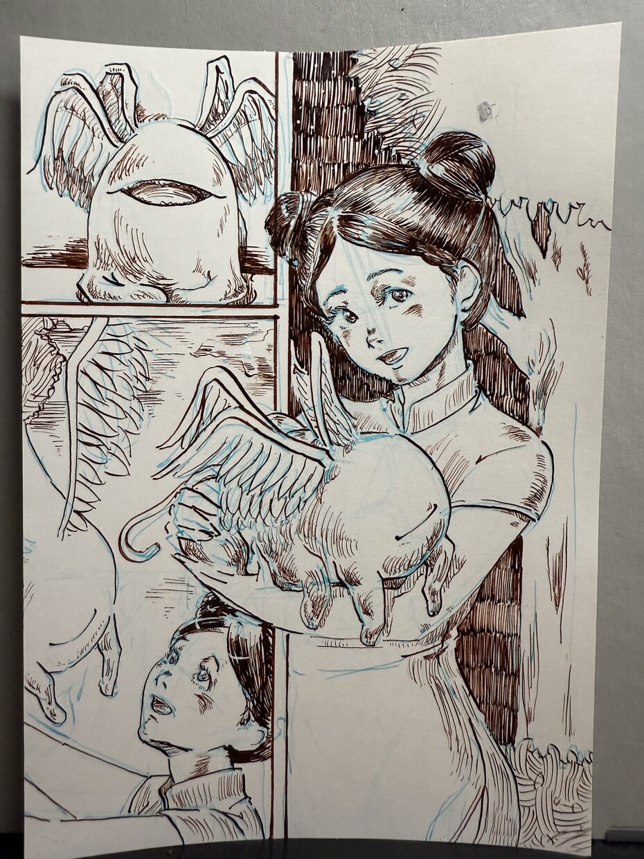 頁画　あなたを1ページ漫画にします アナログでコミック風1ページイラストにします。 イメージ6