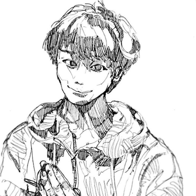 手描き風似顔絵、イラストお描きます アナログ調のモノクロでシックな似顔絵やイラストをご提供します イメージ3