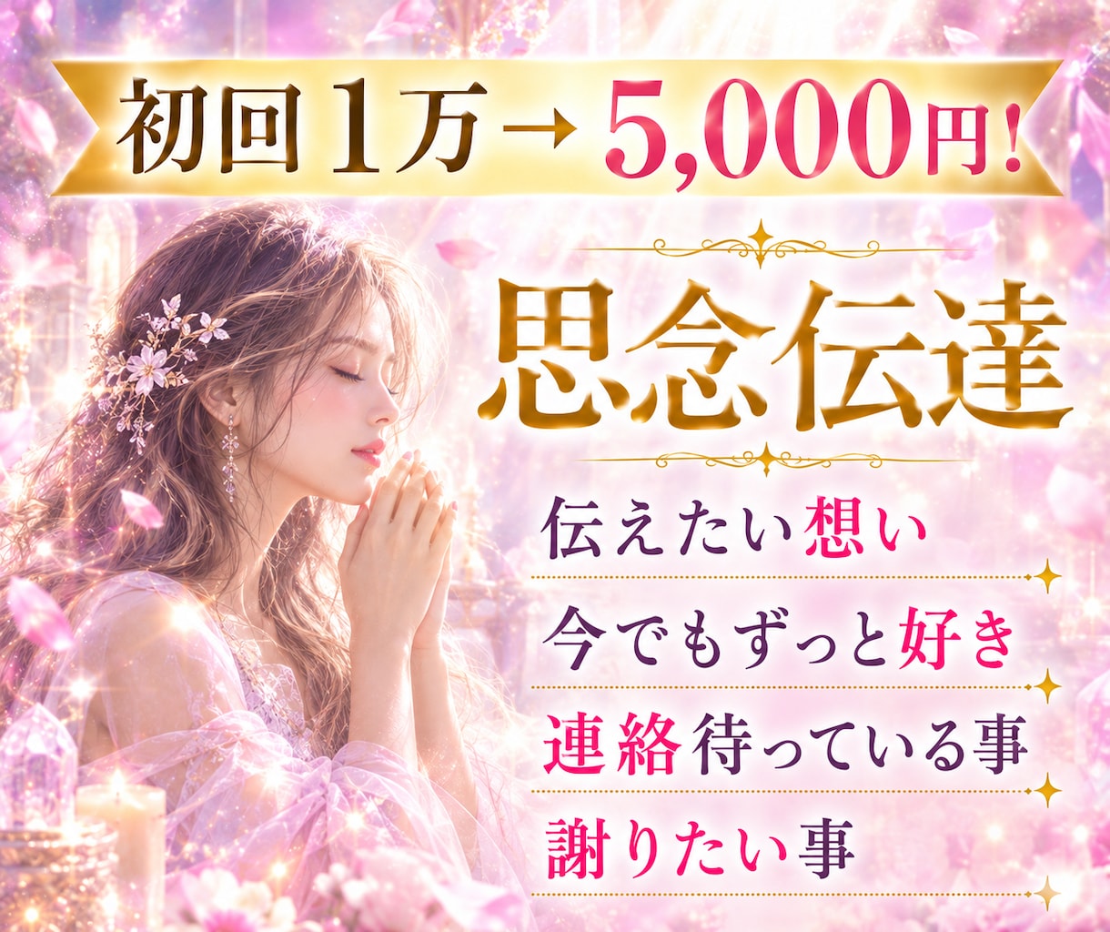 行動を変えて行く思念伝達❤連絡が欲しい等　伝えます 彼から動いてきて欲しい 思考から行動を変えていく音信不通でも イメージ1