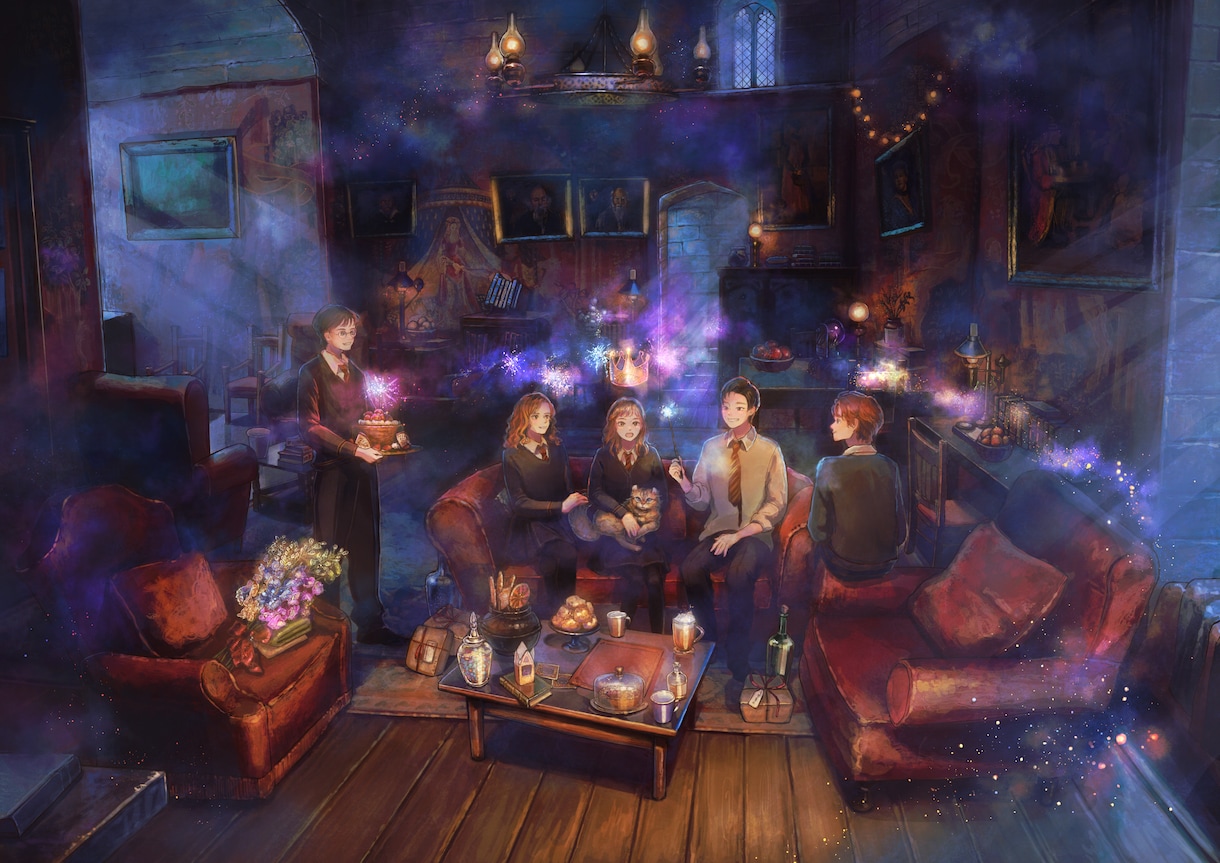 ファンタジー背景画魔法の世界観を描きます 絵本や動画の背景画、夢の光景の具現化などにご利用ください イメージ3