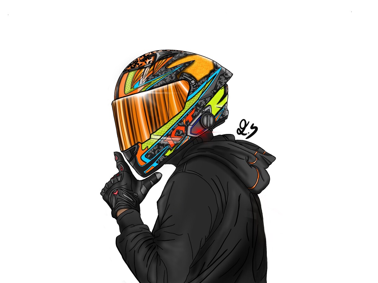 バイク、車のイラストを描きます 皆様の愛車をリアルに近いポップなスタイルでお描き。 イメージ5