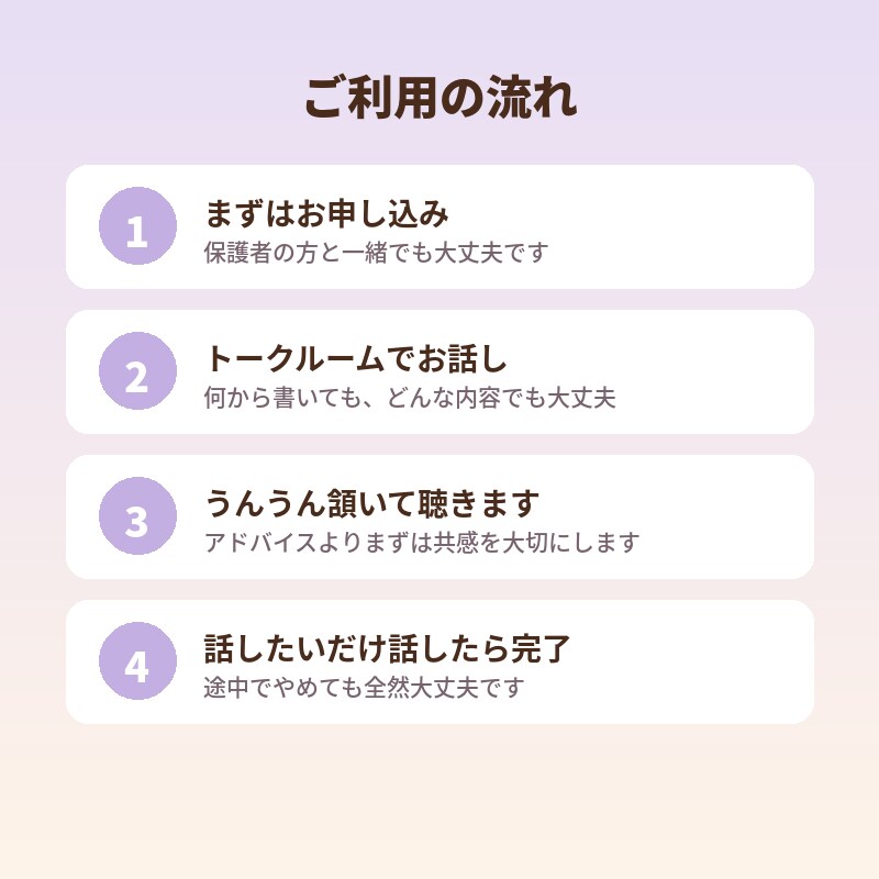 秘密の相談室　なんでもお聞きします 正論のアドバイスより、聞いて欲しいだけの時ってあるよね。 イメージ3