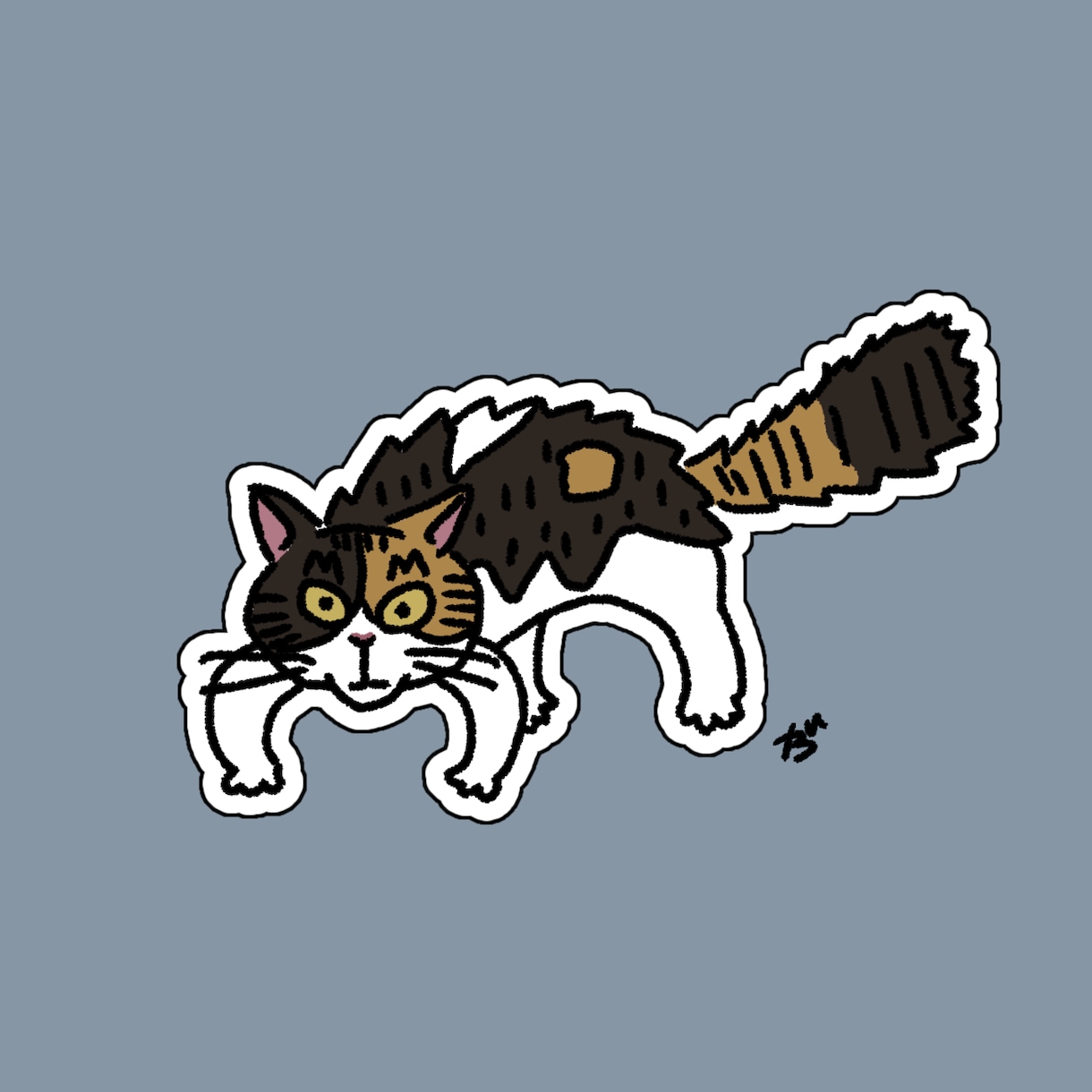 猫ちゃんのイラスト描きます アイコン等に使えるような、猫ちゃんのゆるいイラストです。 イメージ5