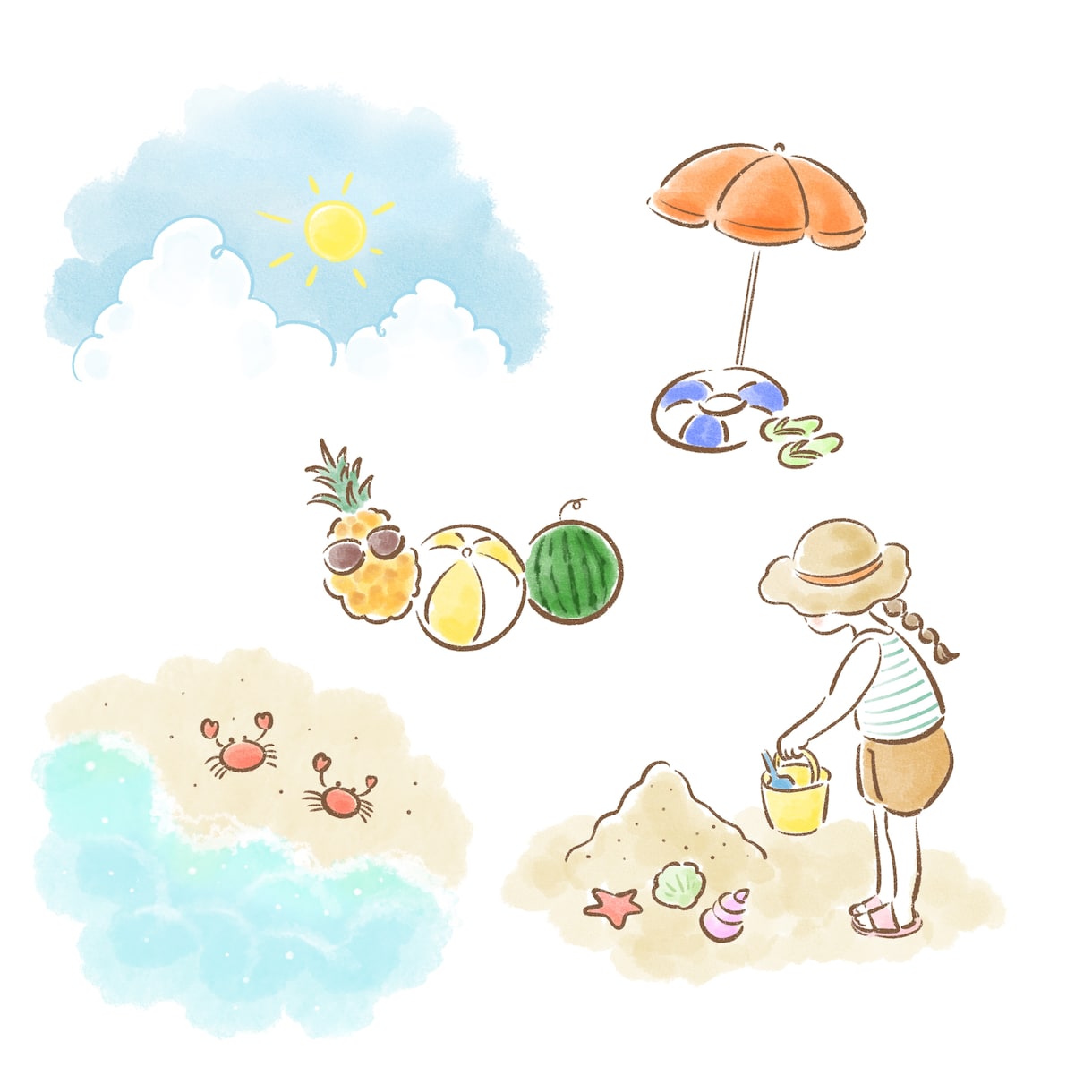 優しい雰囲気のイラストお描きします 手描き風の柔らかい線を生かした可愛いイラスト イメージ6