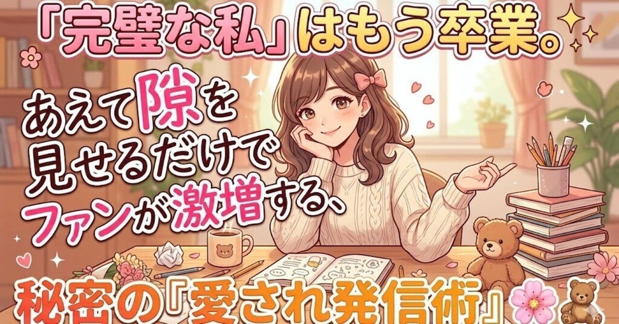 あえて隙を見せるだけでファンが激増します 「完璧な私」はもう卒業。秘密の『愛され発信術』。 イメージ1
