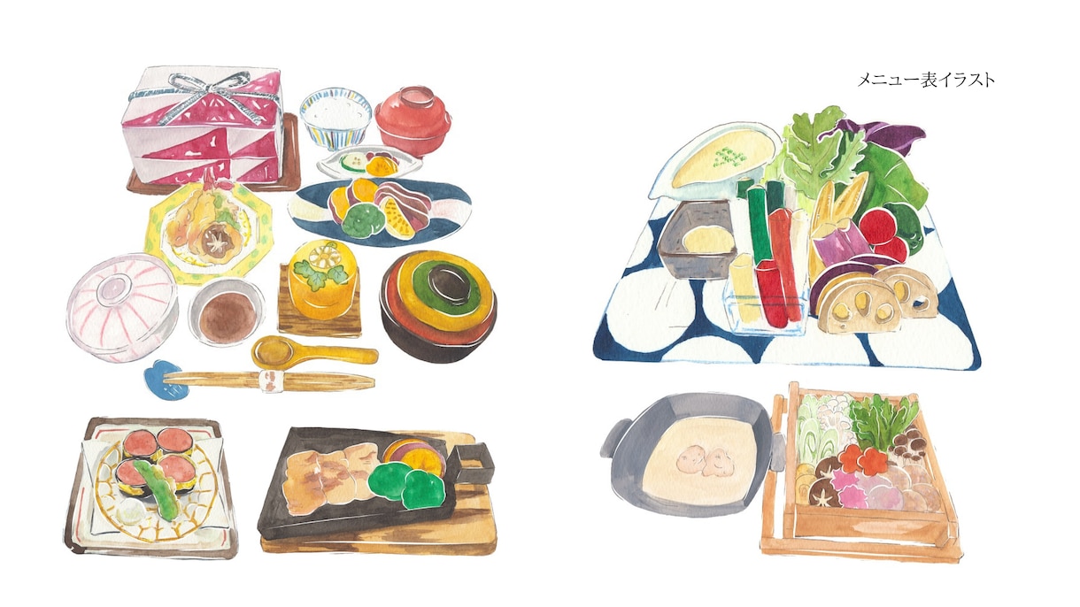 水彩で食べ物をお描きします あたたかな水彩イラストであなたの特別を彩りませんか？ イメージ3