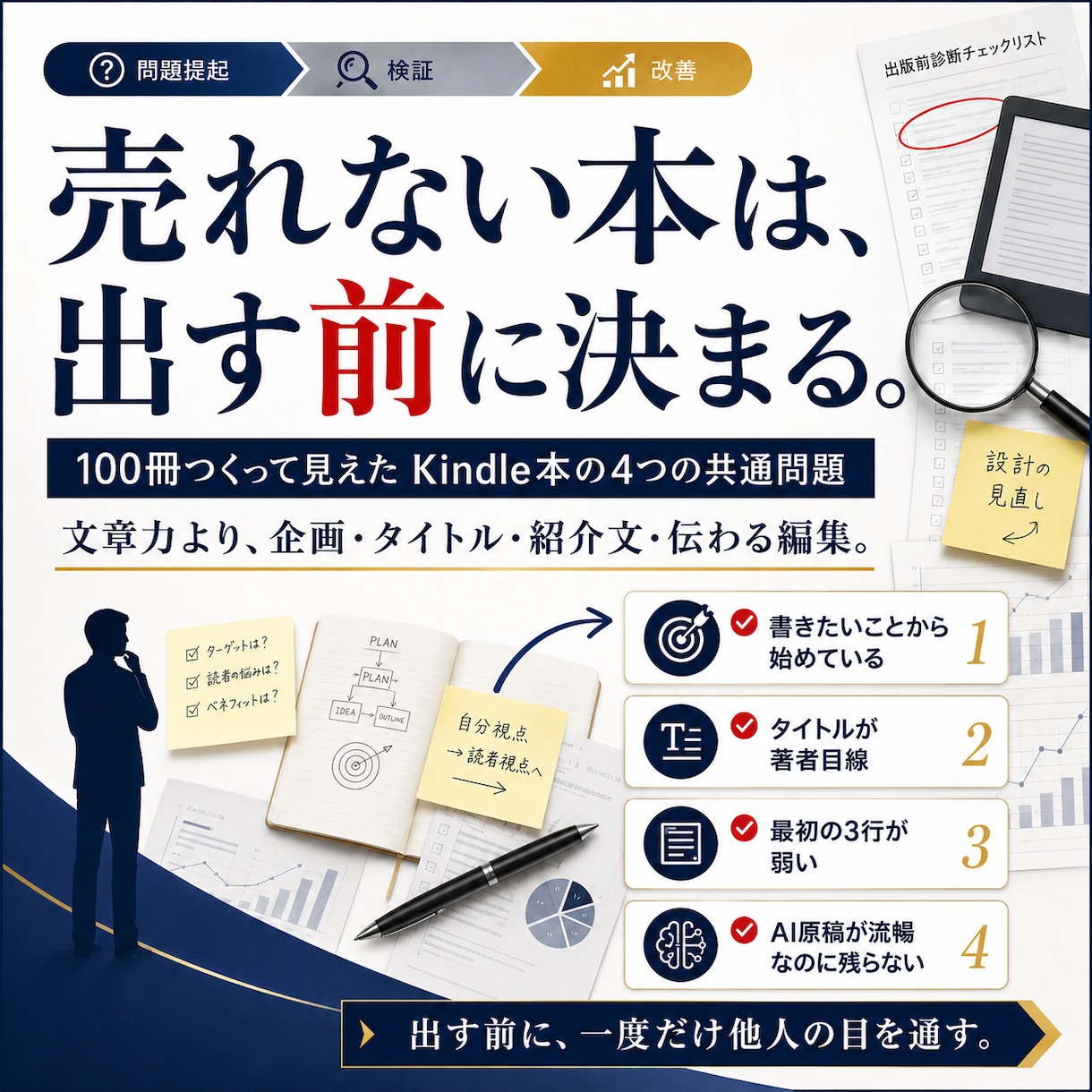 Kindle本を出版前にプロ目線で診断します 100冊超を出版した編集者が企画・タイトル・売り方まで評価 イメージ1