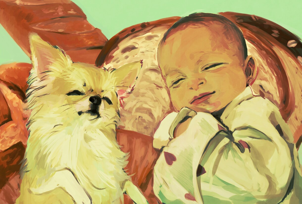 用途自由なイラスト(人物、動物等)作成いたします 誰かへまたはご自身への贈り物に添える絵をお描きします。 イメージ5