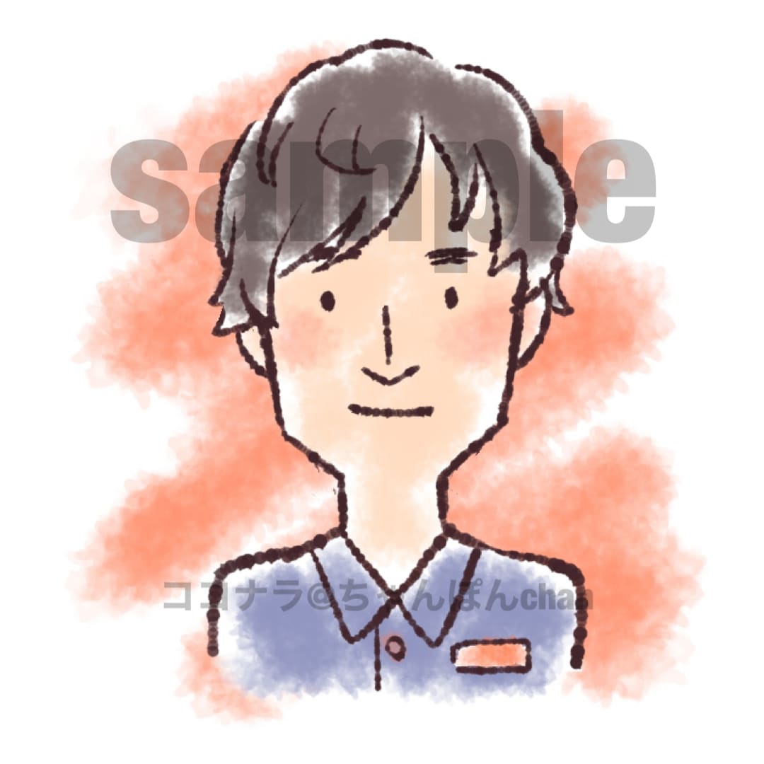 シンプルかわいいアイコン描きます あなたがキャラクターに！お写真を元にアイコン制作 イメージ2