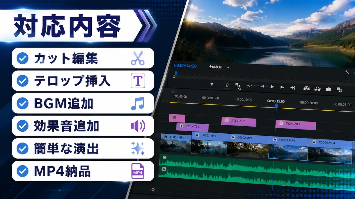 SNS向けショート動画を丁寧に編集しますます 見やすく伝わる動画編集を心がけています イメージ2