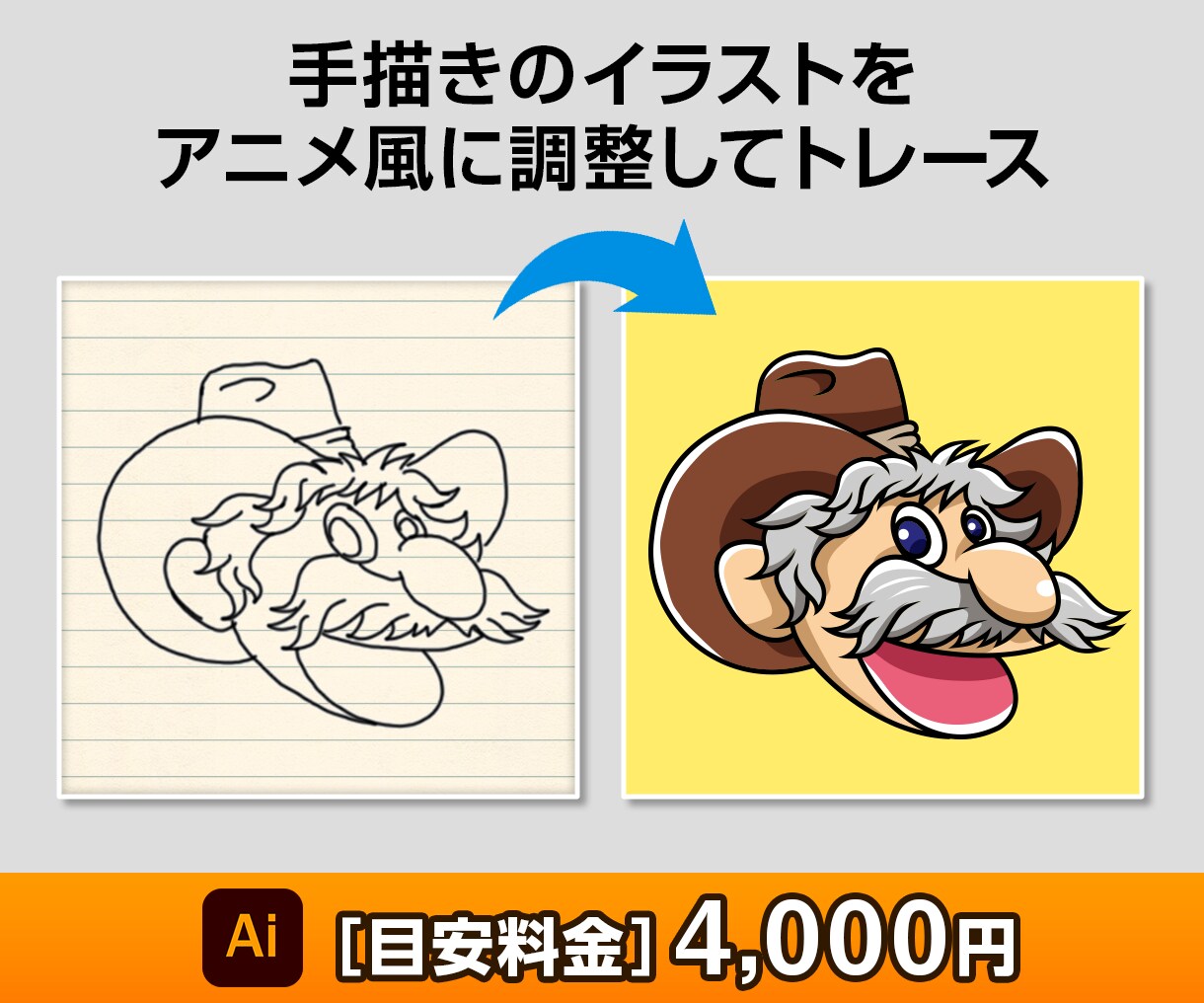 プロの技術で画像をトレース「Aiデータ」変換します 丁寧・迅速・補正、完璧な仕上がりの「Aiデータ」を作成します イメージ8