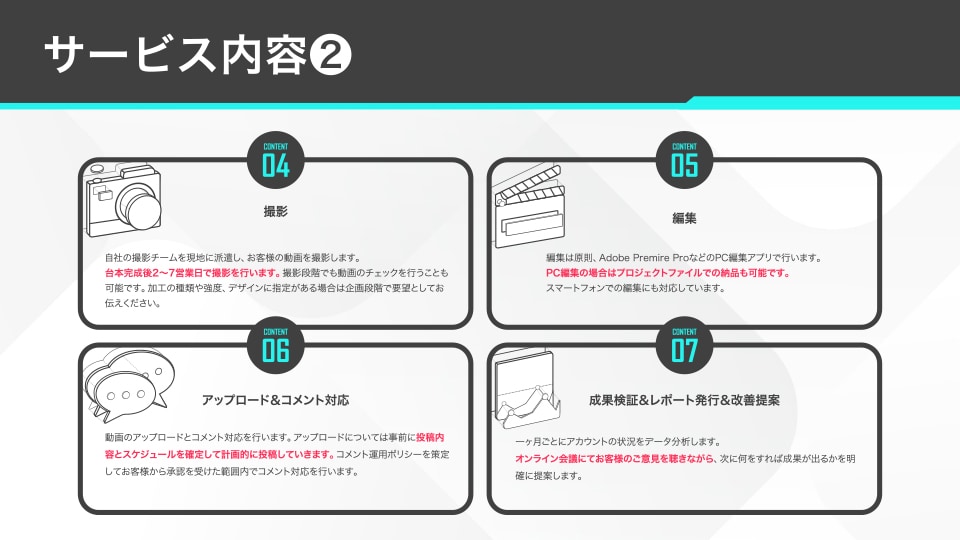 TikTok運用代行オールインワンで運用します 豊富な実績と独自のノウハウから培ったバズる企画でサポート イメージ9