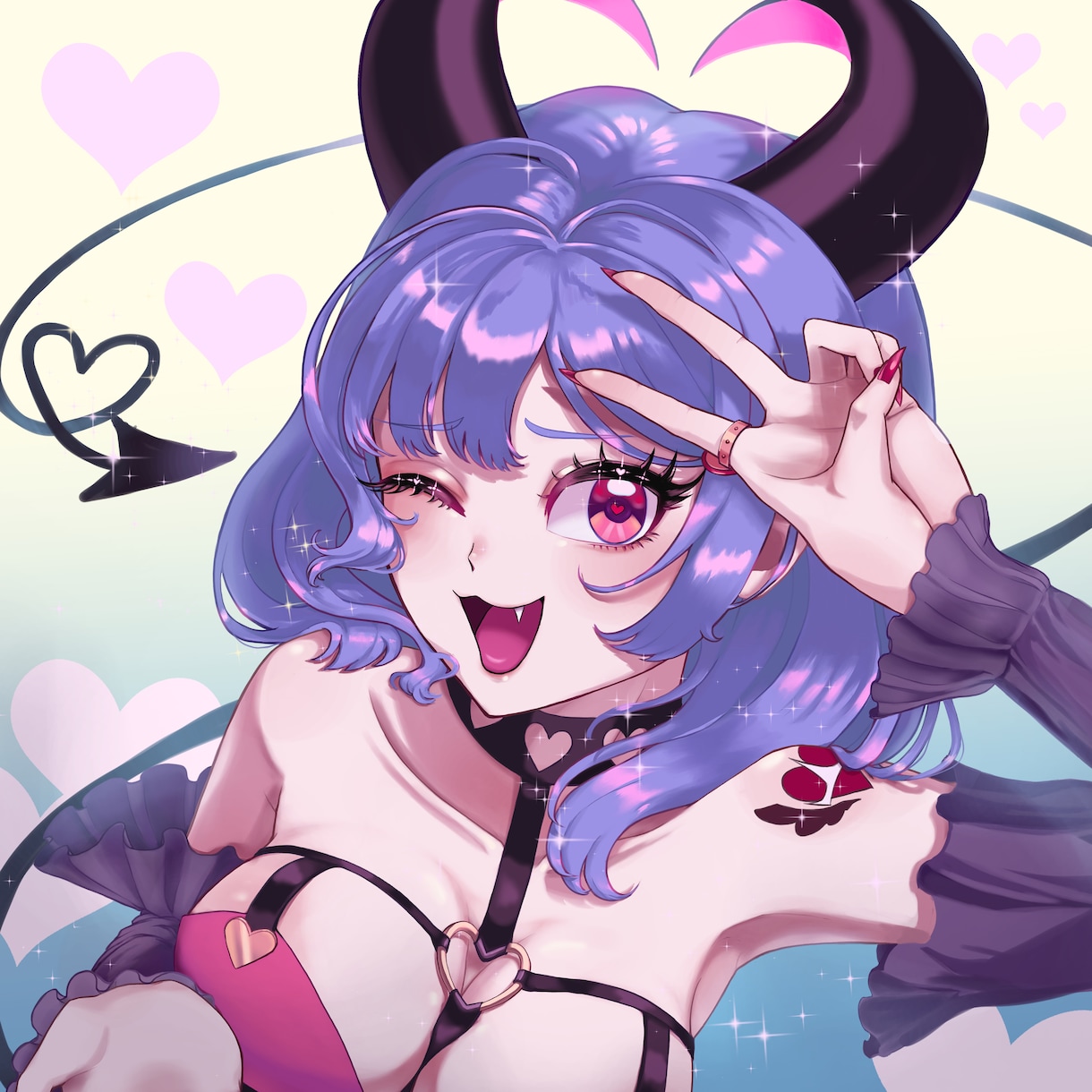 商用OK ！SNS・活動用のアイコンを制作します そのキャラの個性を引き出す一枚に仕上げます イメージ4