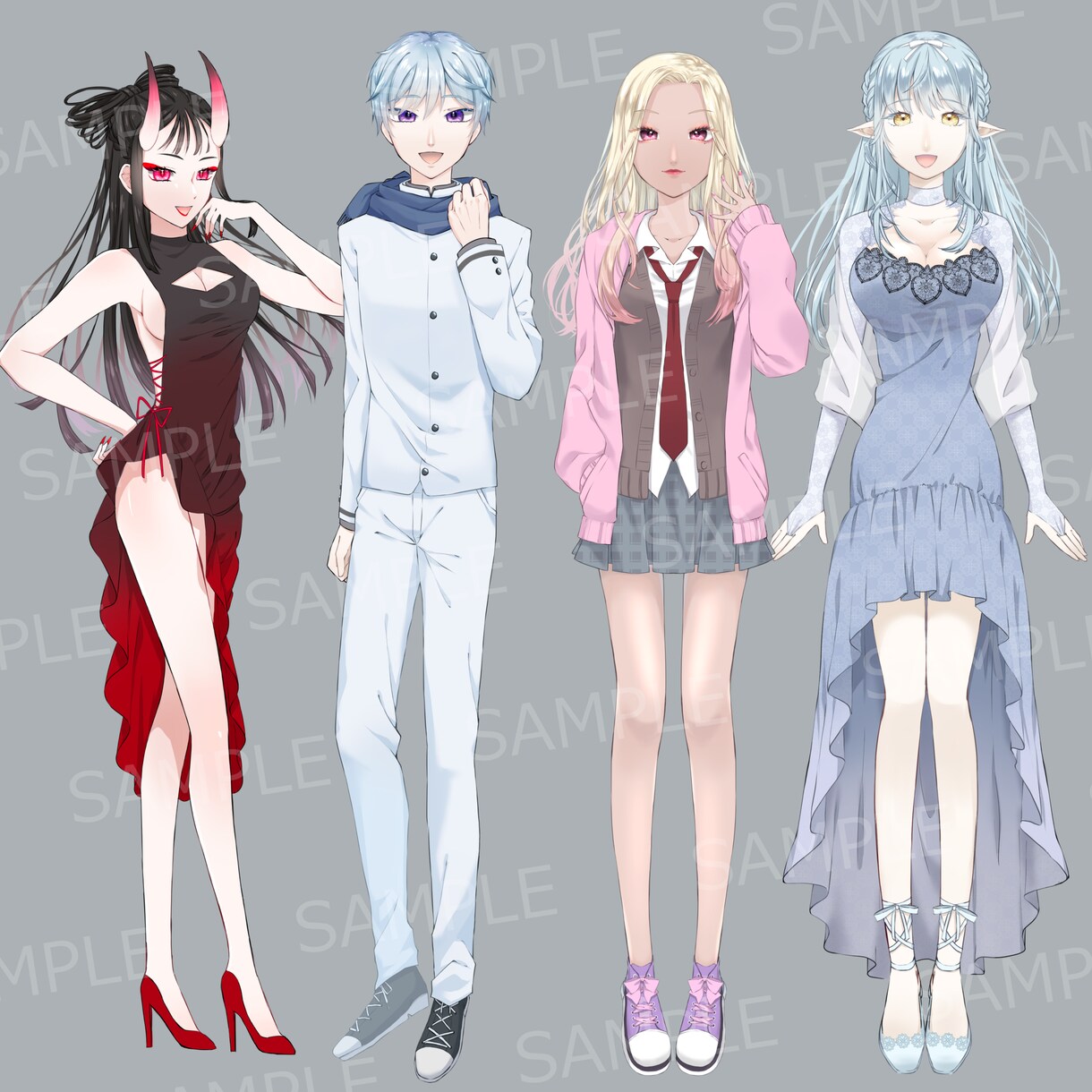 Vtuber向け★Live2D用イラスト描きます 商用利用料込！素敵なアバターを格安で納品★モデリングまで完結 イメージ6
