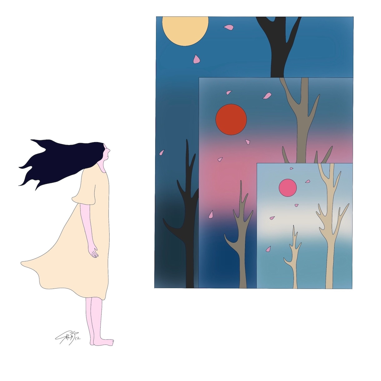 商用可◎世界観に惹かれるイラスト描きます 個性的なイラストでLPや挿絵のお手伝いをいたします！ イメージ4