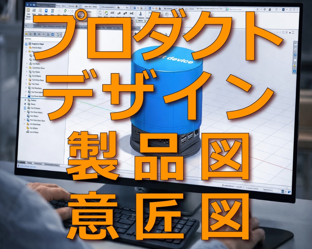 製品デザイン・3D CAD・図面作成します アイデアを工場で使える3Dデータにします イメージ1