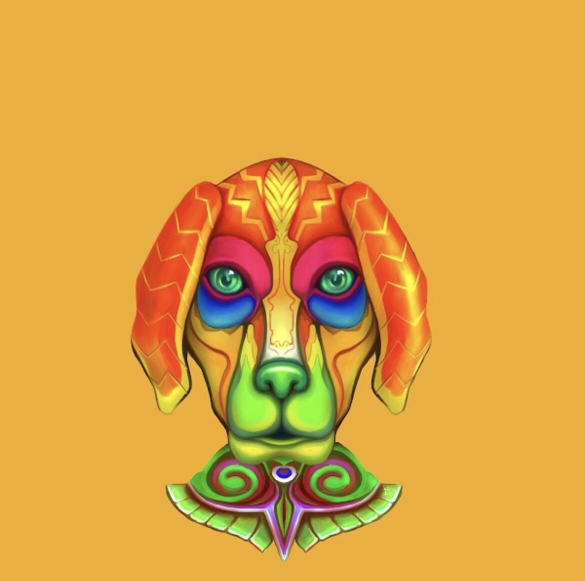 カラフルで個性的なペットの似顔絵描きます あっと目を引く個性的な似顔絵はいかがですか？ イメージ2