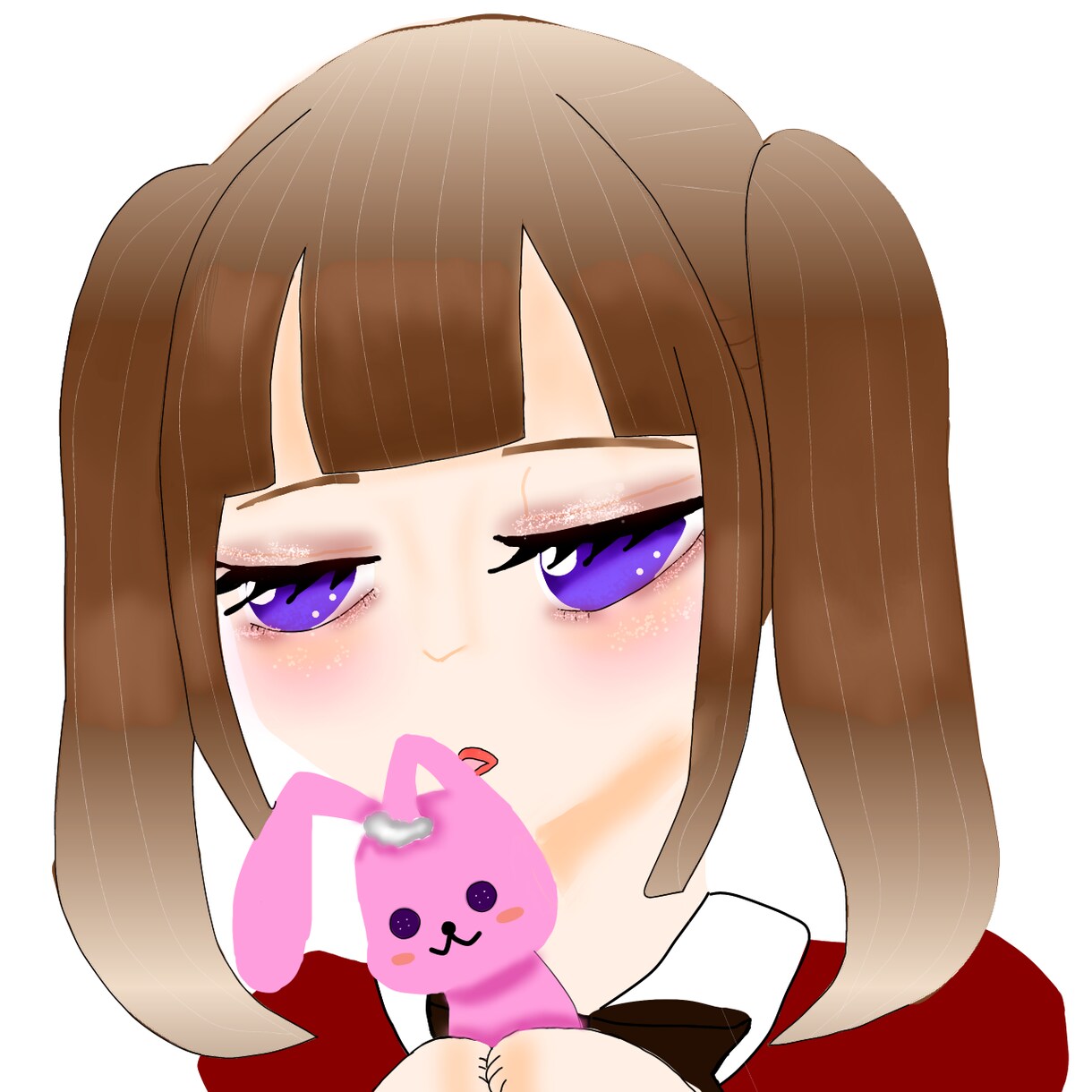 女の子のイラストデフォルメイラスト描きます 可愛い女の子、カップルイラスト描きます イメージ1