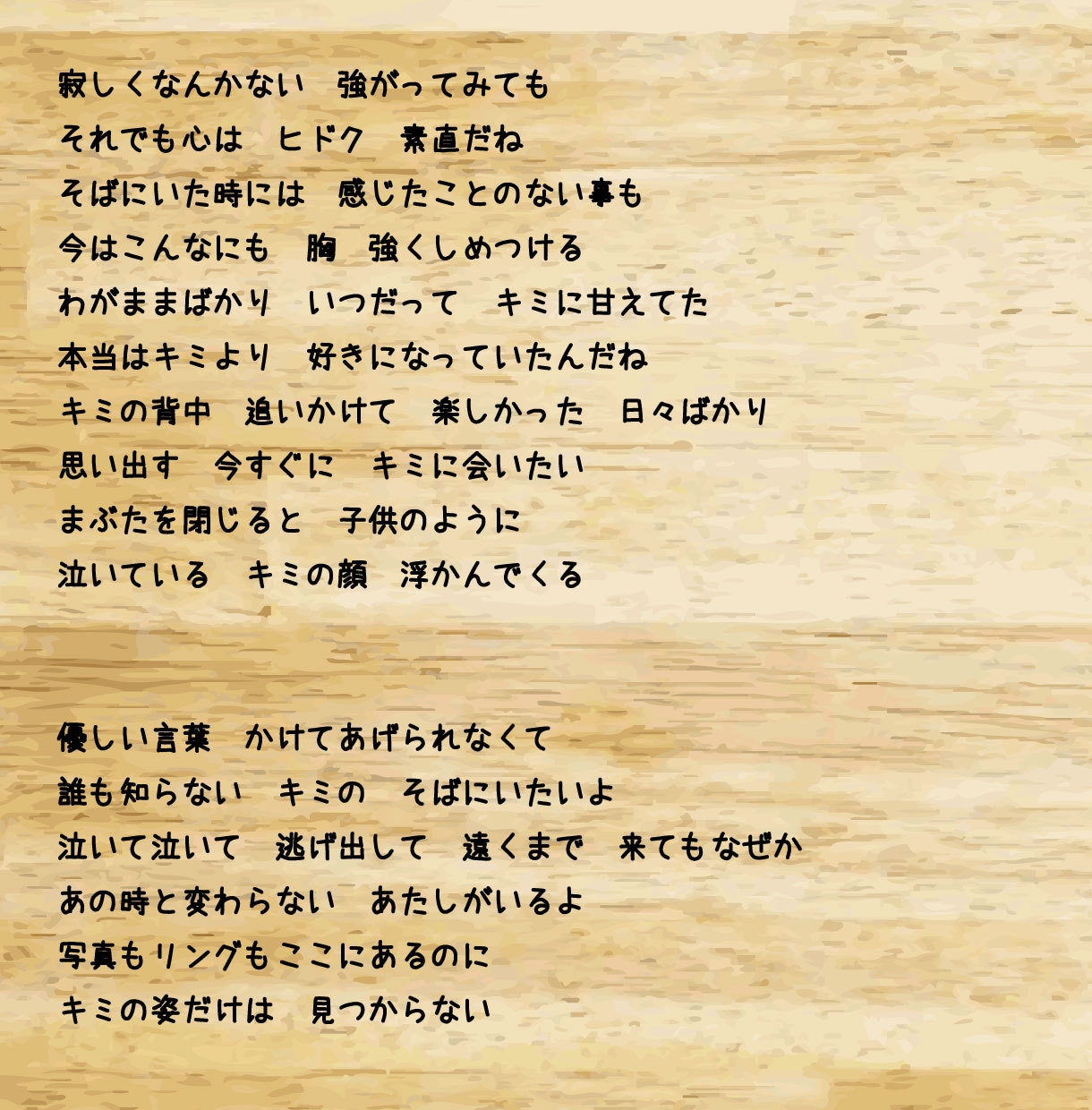あなたの歌詞を添削します 自分じゃわからないことご相談ください！！ イメージ4