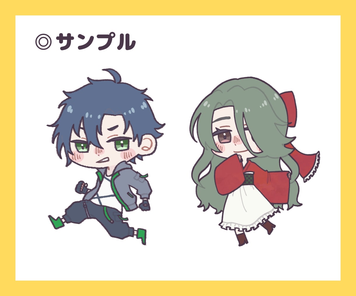 あなただけのかわいいミニキャライラスト描きます 配信やアイコン、グッズにおすすめ！ イメージ4