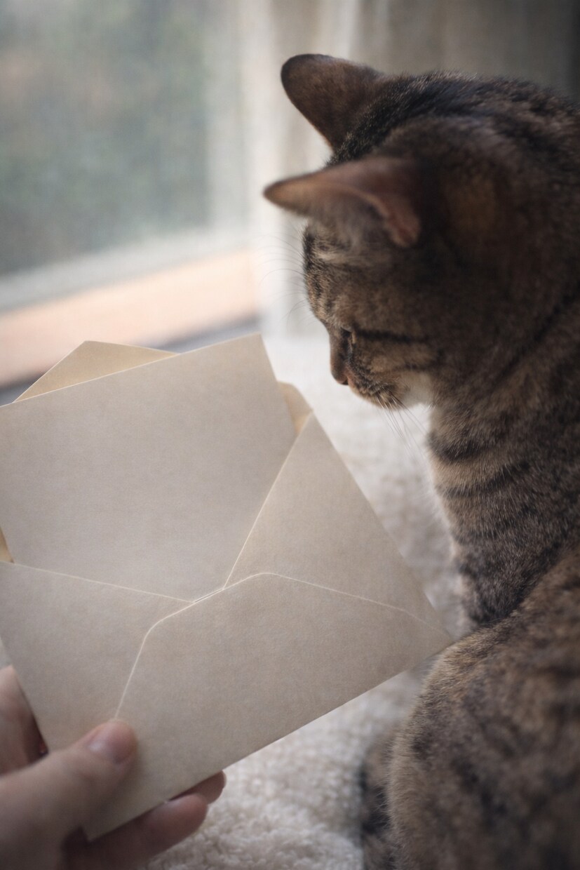 言葉にできない気持ちを、静かな手紙にします 整理されていない言葉から書きます。 イメージ1