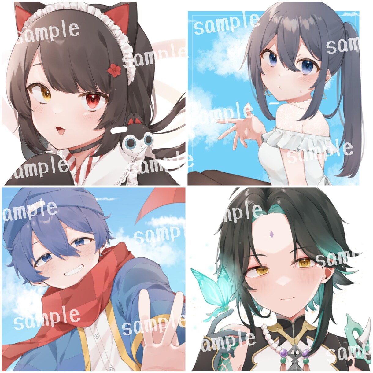 サムネ･立ち絵･1枚絵等のイラスト制作します ご依頼様のご希望に沿いながら描かせて頂きます!! イメージ1