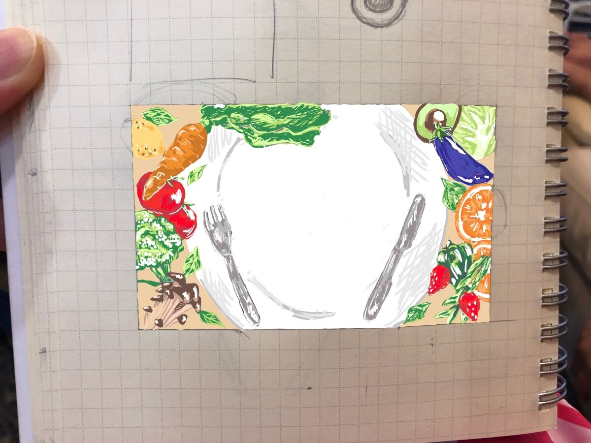 飲食業の方必見！独自の色彩センスで食べ物描きます 食券作成実績◎食べ物イラスト得意です！名刺や挿絵など！ イメージ3