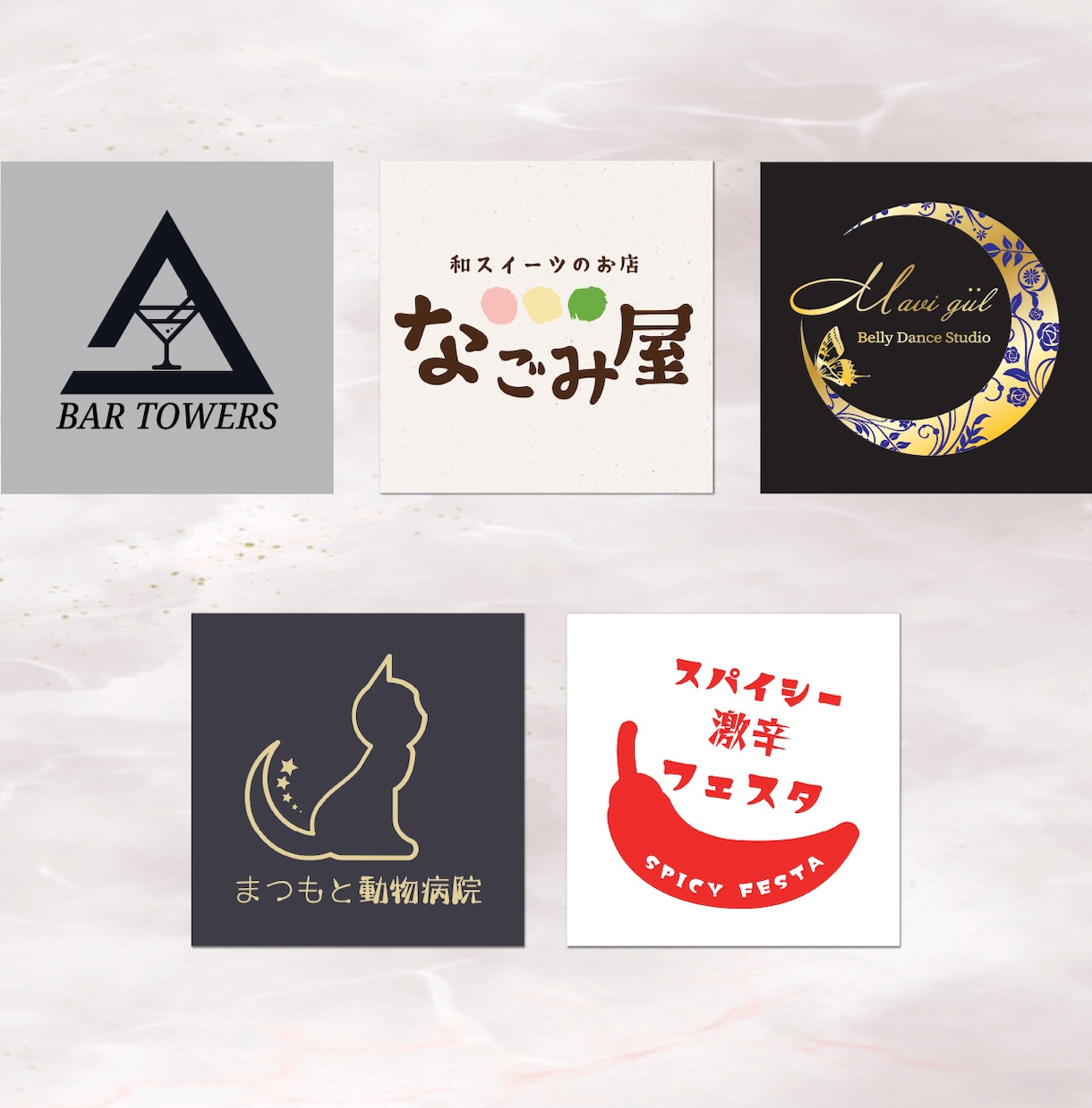 ご新規様、限定価格！おしゃれで高品質なロゴ作ります 基本料金内でのサービスが充実！お得に作れる高品質ロゴ。 イメージ5