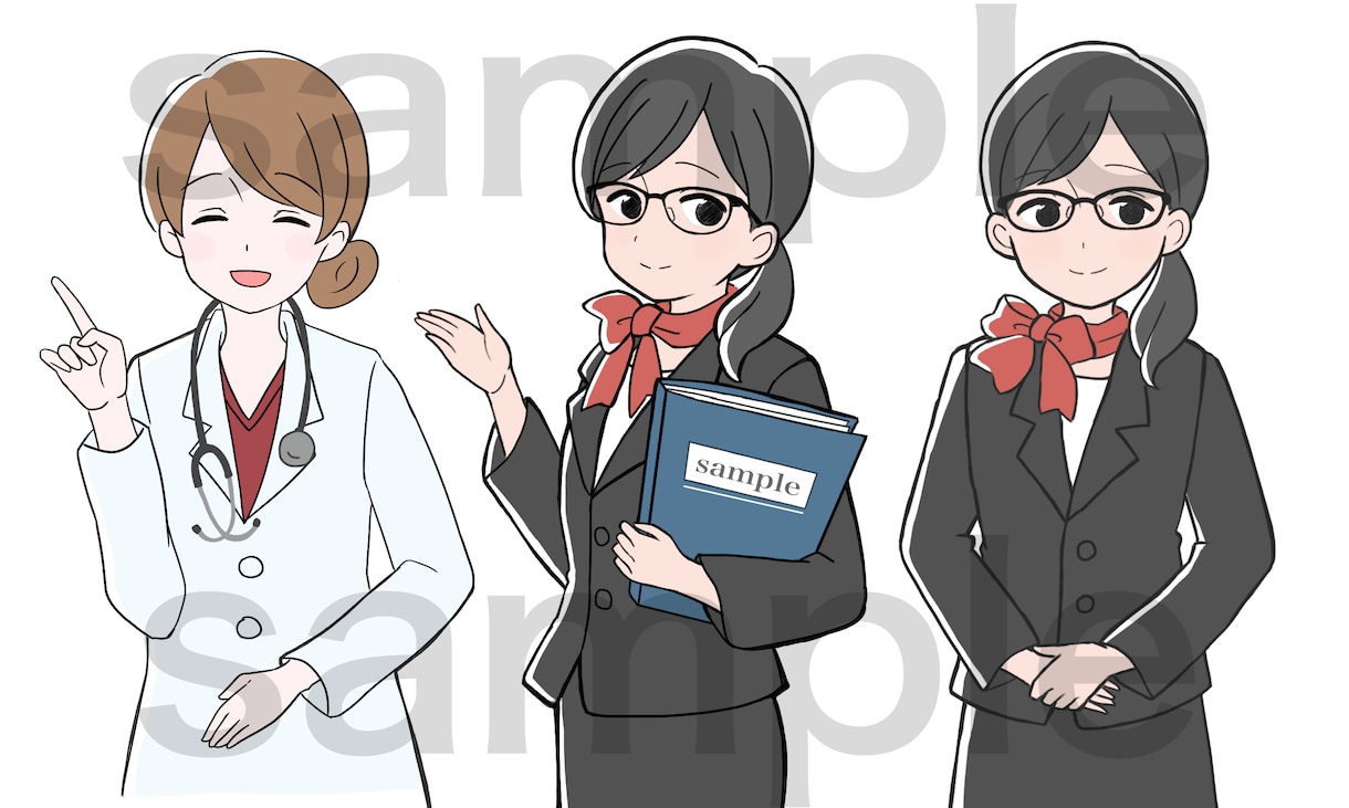 ふんわり親しみやすいイラスト作成します ホームページやチラシの挿し絵などにどうぞ♪商用利用可能です。 イメージ3