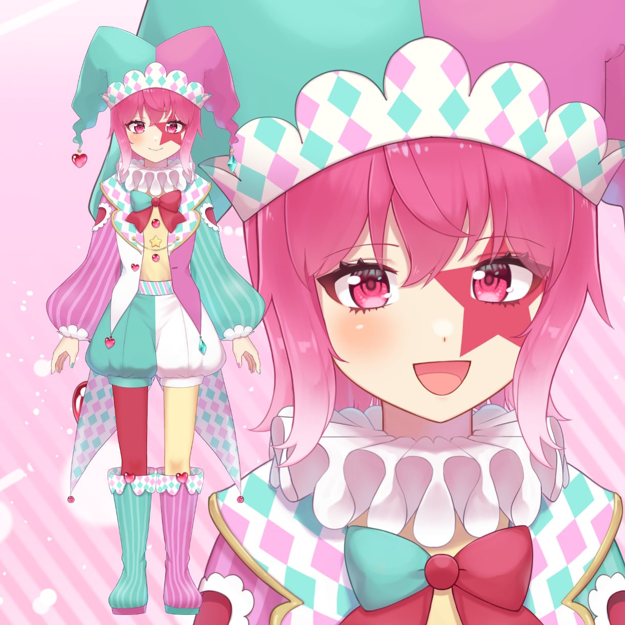 かわいくキレイなLive2D用イラスト描きます 現役セルフ受肉Vtuberがお仕立てします！ イメージ4