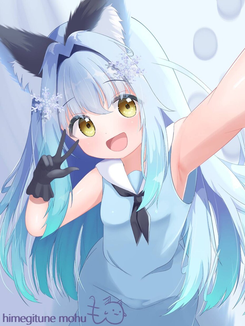 可愛い女の子の一枚絵描きます 寒色系に特化した色使いが得意で、幼めなのが特徴です イメージ9