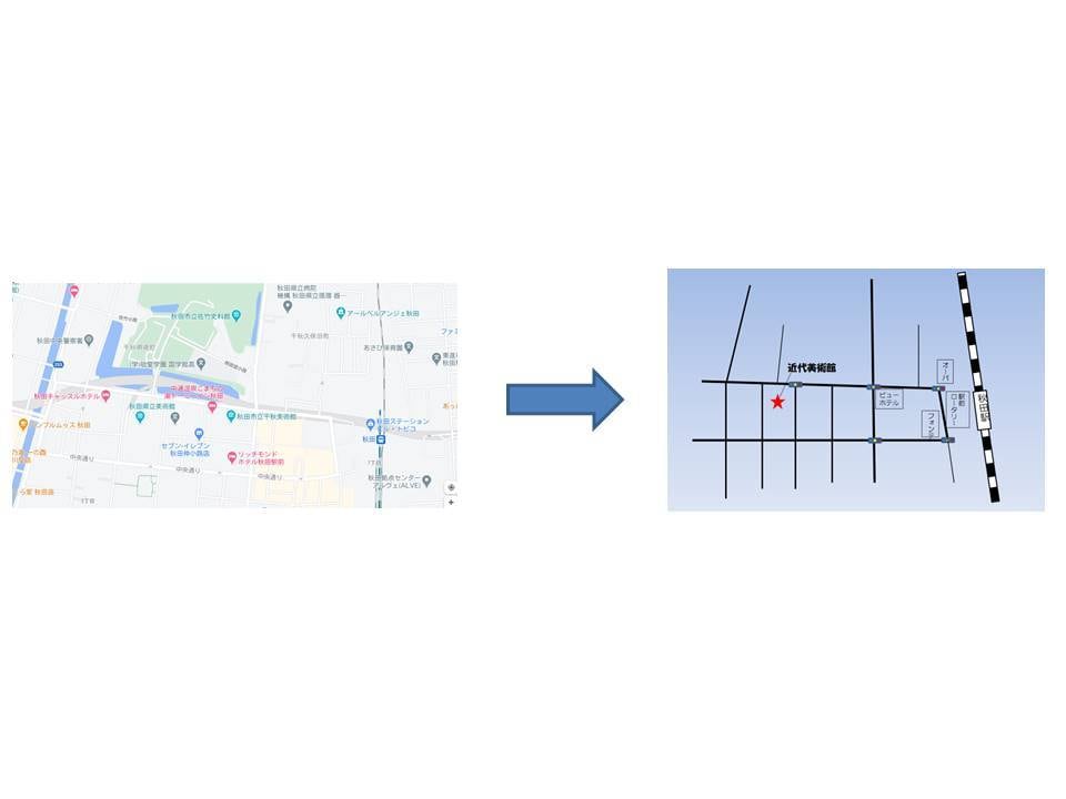 チラシ・パンフレットに載せる簡単な地図を作成します 安く・速くご提供することを心がけています イメージ2