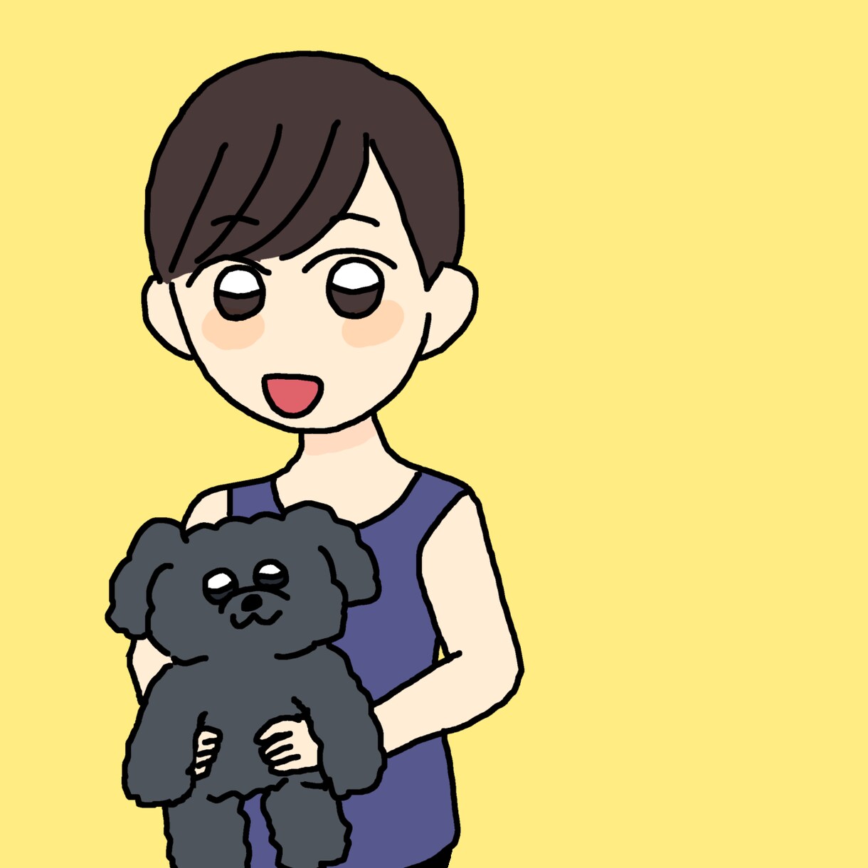 おめめキラキラ！デフォルメ似顔絵描きます SNSのアイコンにぜひどうそ♫ イメージ4
