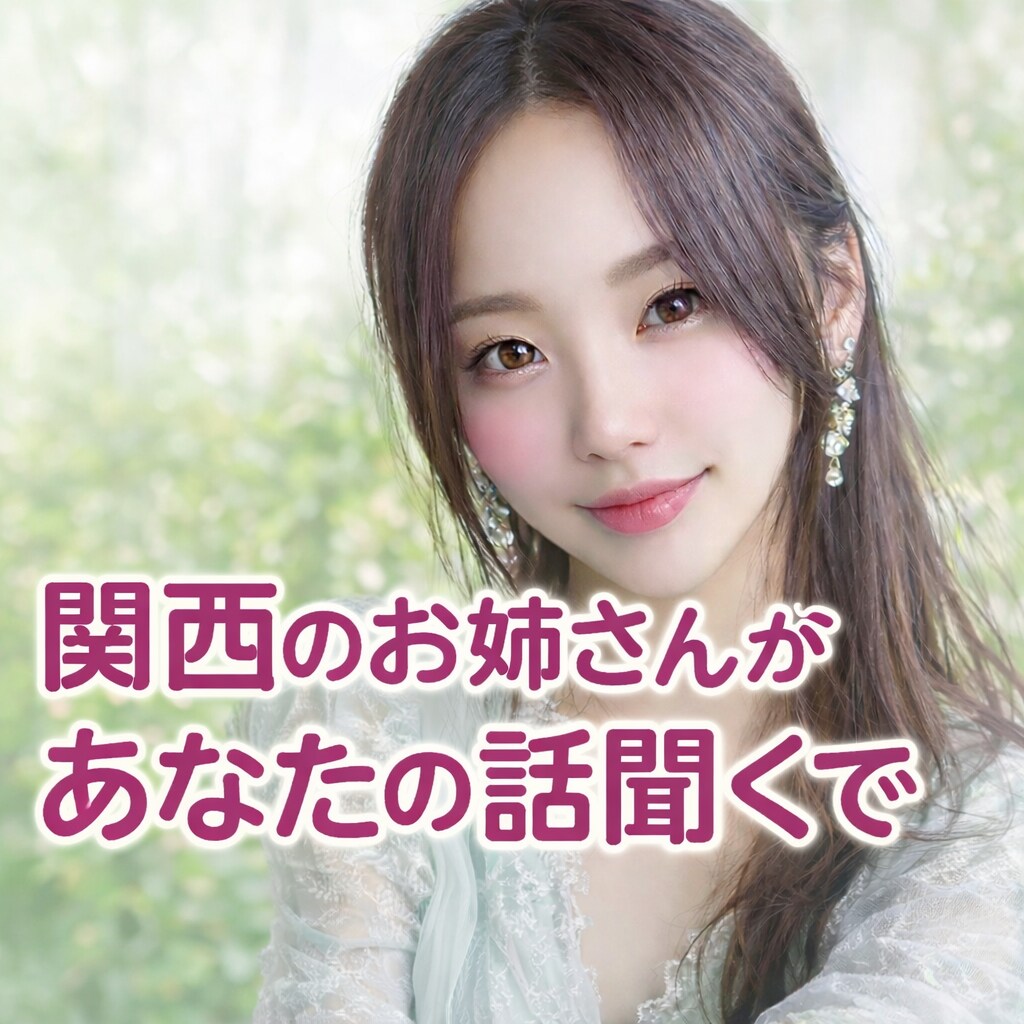 今すぐ誰かに話したい人へ！関西弁で聴きます 「今すぐ誰かに聞いてほしい…」そんな時、関西のお姉さん イメージ1