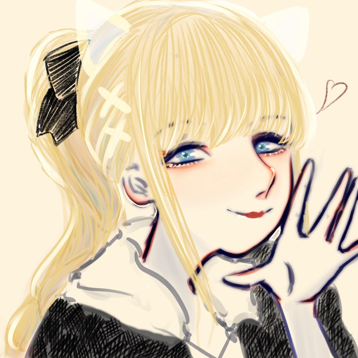 メンヘラや姫カット地雷系アイコンや似顔絵等描きます SNSのアイコン等で見栄えのある絵をお描きします。 イメージ6