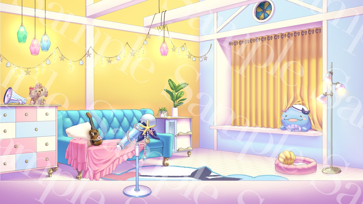 家具無制限◎Vtuber向けお部屋･背景制作します ヒアリングを大切にプロ仕様の高品質オリジナル背景を制作します イメージ7