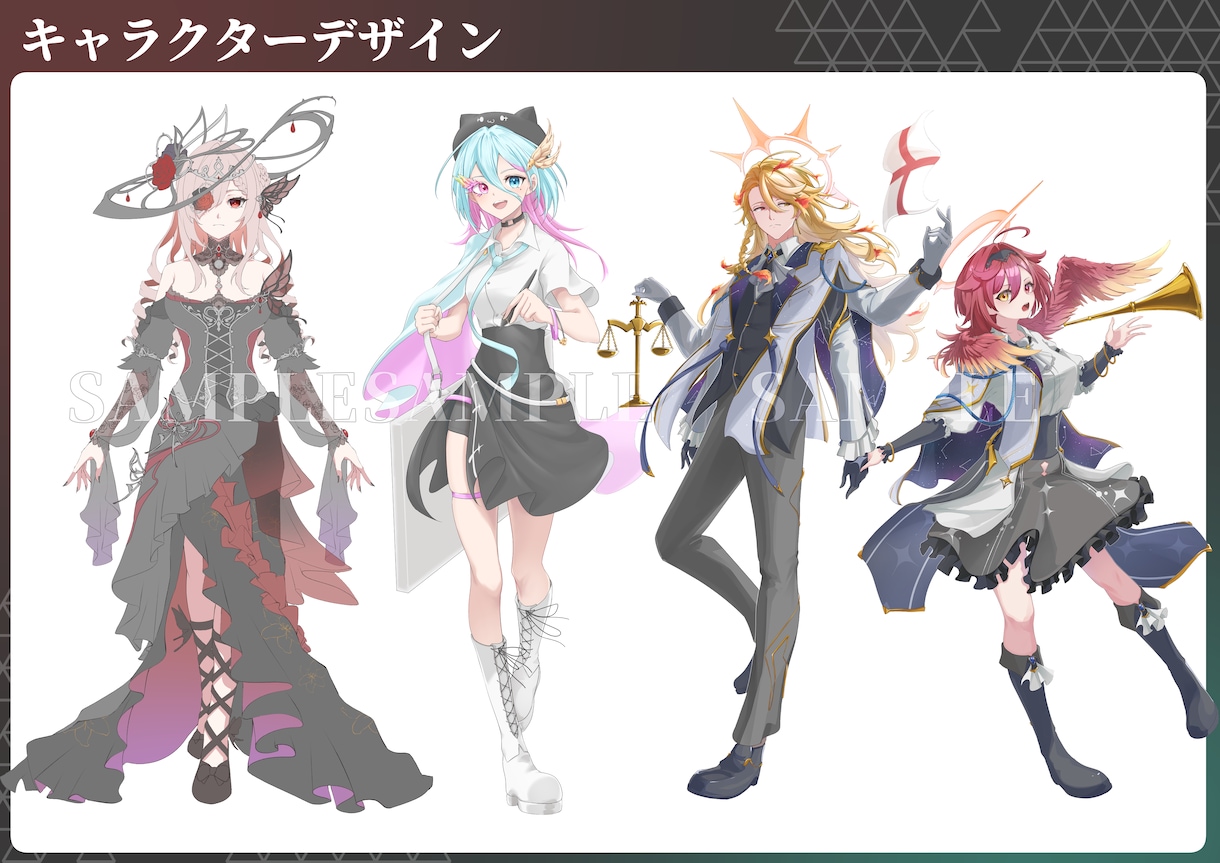 キャラクターデザイン制作します キャラクターの個性がでるデザインを提供します！ イメージ2