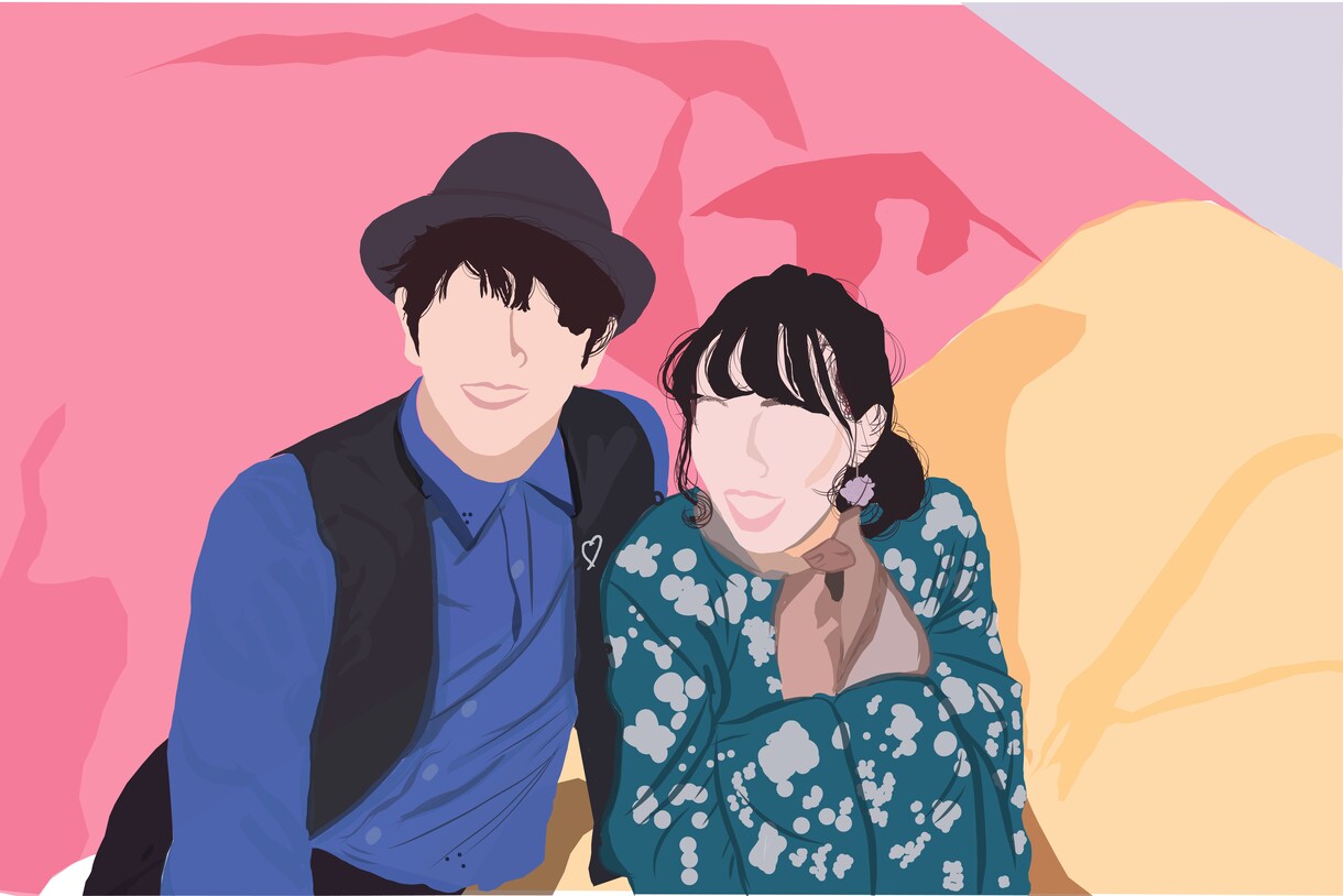 フラットデザインで似顔絵を制作します シンプルにあなたらしいデザインを。 イメージ6