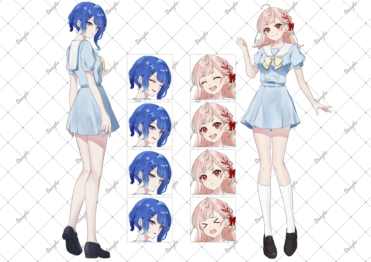 キャラクター立ち絵制作します TRPG・ゲーム・配信等で使用できる立ち絵イラストを描きます イメージ4