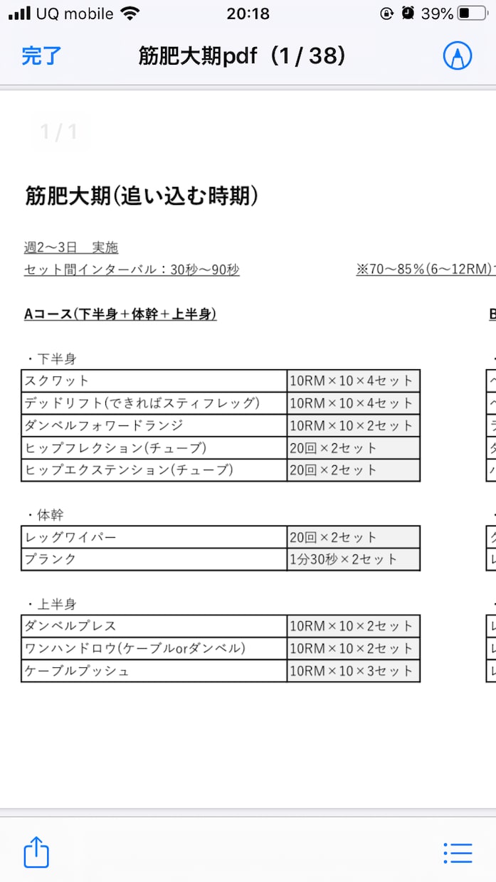 あなた専用のトレーニングメニュー作成致します プロアスリートのトレーナー経験あり イメージ1